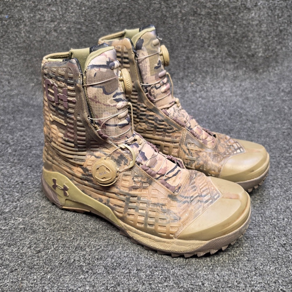Under Armour CH1 Hunting Boots Camo Mens 10.5 BOA GORE-TEX Vibram 3020768-300